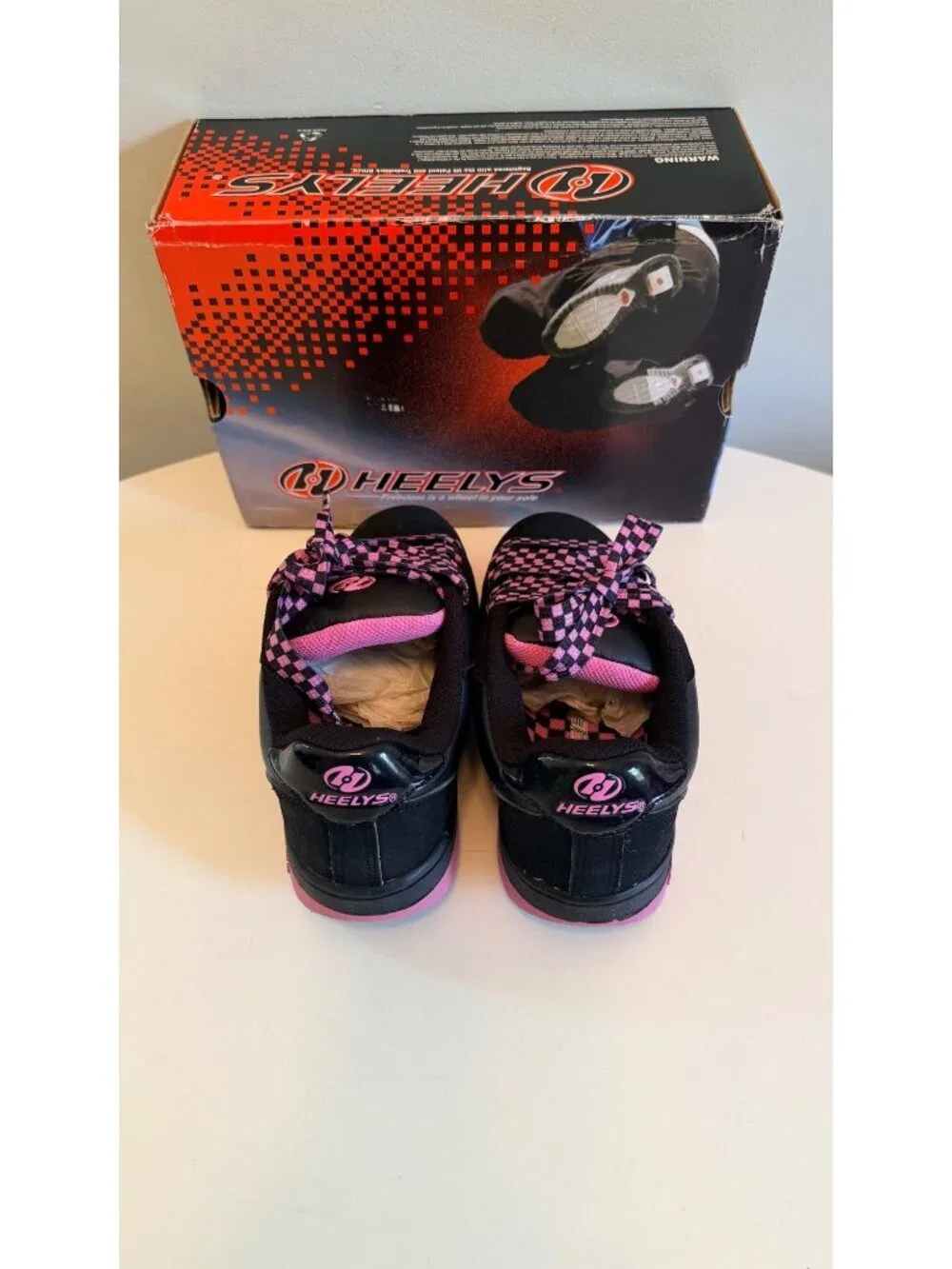 Heelys Bliss 2 Youth Roller Shoes Black/Pink Size 3 With Box & Accessories #7114